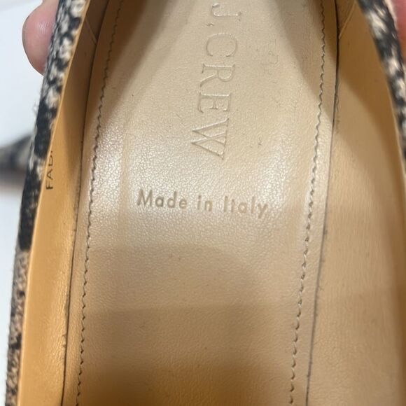 J.Crew Black White Gray 57046 / Mona Printed Pumps made in Italy women’s 10 - Picture 7 of 12